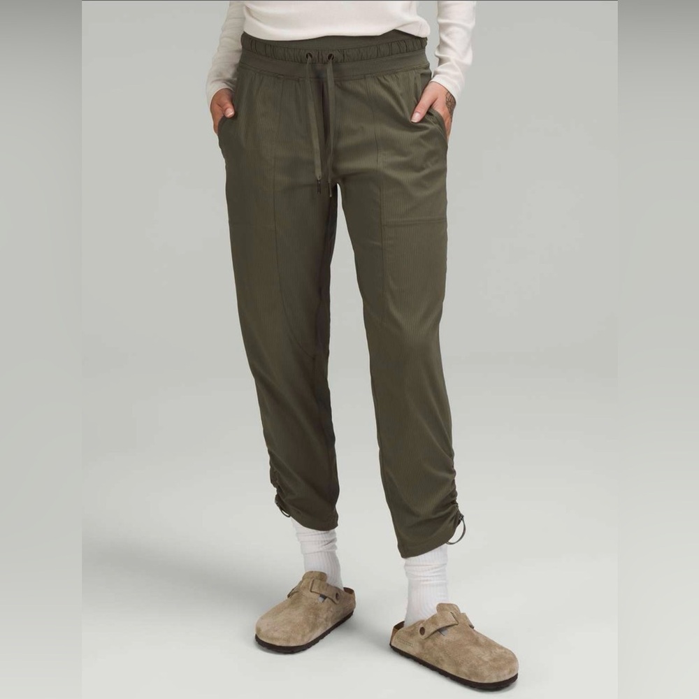 lululemon athletica Olive Green Drawstring Track Joggers
